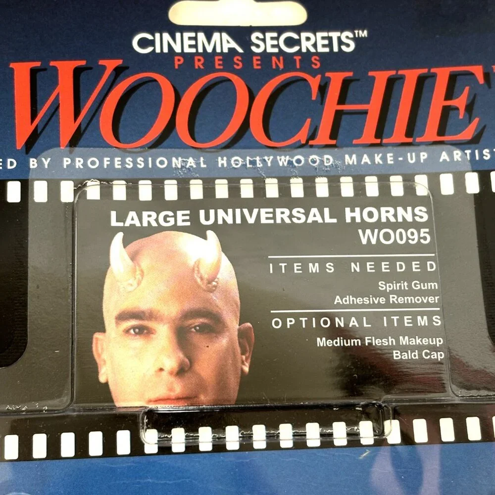 Cinema Secrets Woochie Large Universal Devil Horns Latex Appliance NWT NOS